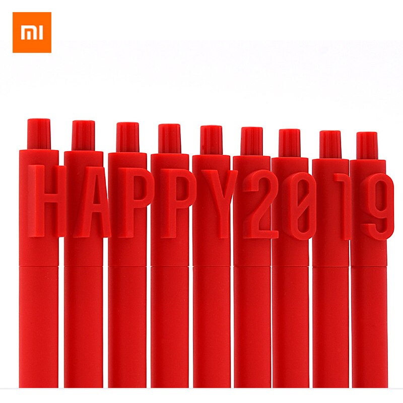 Xiaomi Mijia Kaco Year Pen Sets 9pcs pens Mi jia signature Happy red pen gel pen for christmas best