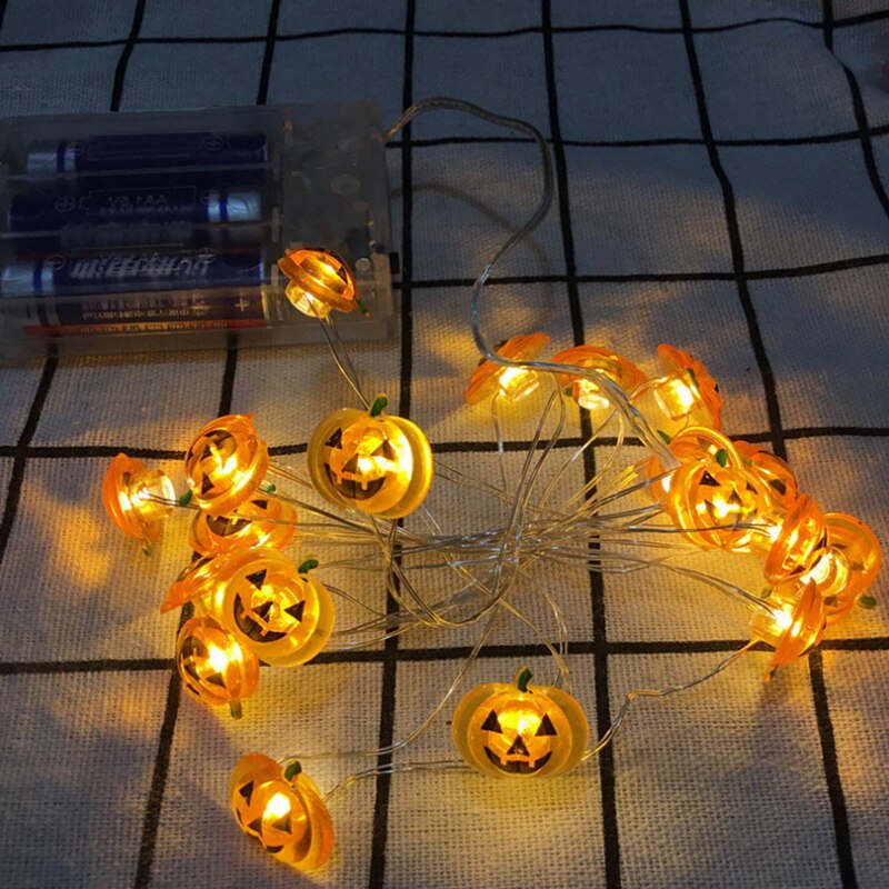 Christmas Decoration Outdoor Waterproof String Light Deer Snowman Snowflake Copper Wire Christmas Day String Lights 2M 20 Lights: Pumpkin