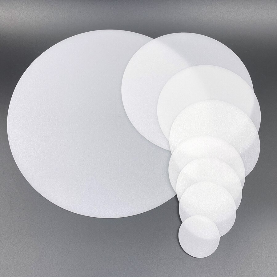 Latarka dyfuzor obiektyw latarka LED DIY filtr szkło PC biały kolor pokrywa mlecznobiałe Film okrągły Anti-glare pokrywa lampy 35 50 - 190