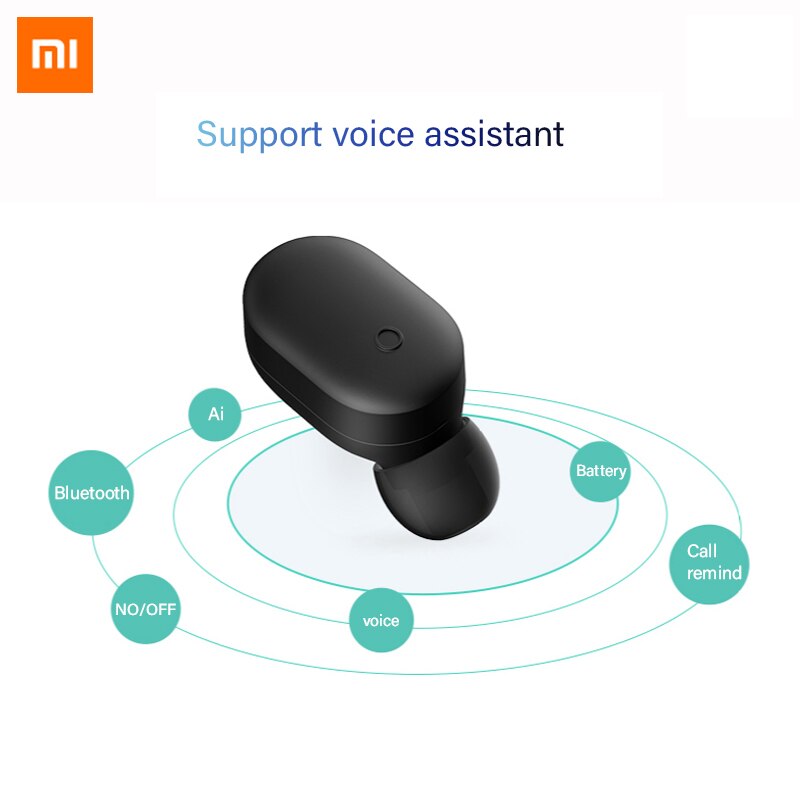 Original Xiaomi Bluetooth Kopfhörer Mini In-ohr Einzel Kopfhörer Drahtlose IPX4 Wasserdicht Mit Magnetic Charging mini Earphon