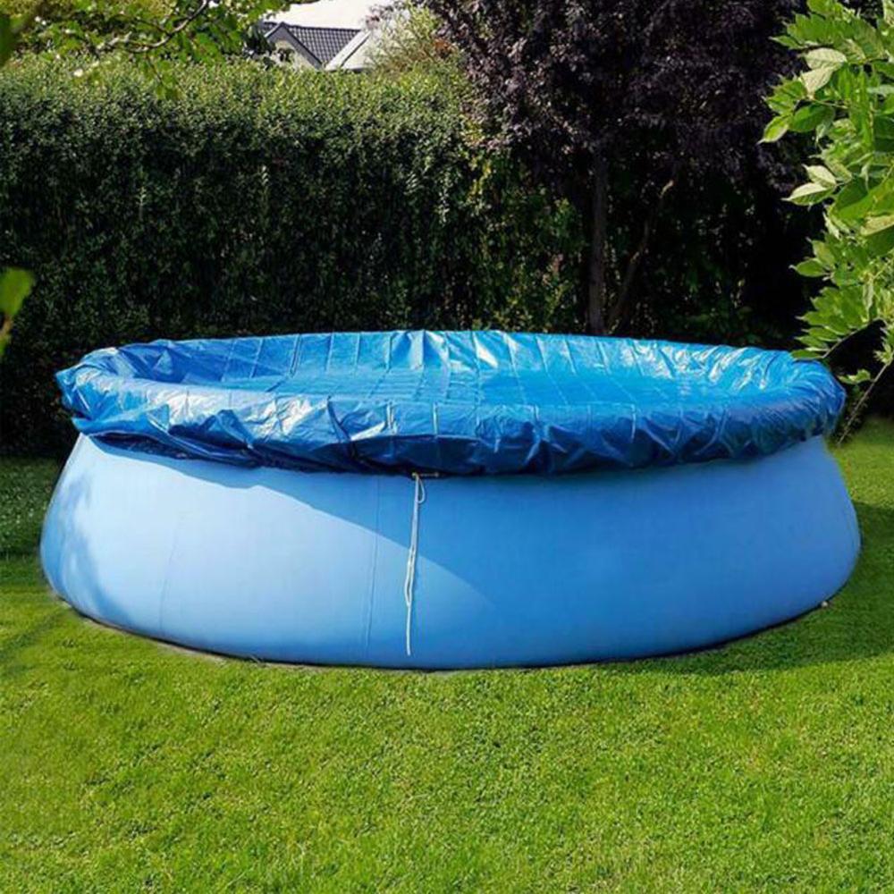 Piscina grande redonda impermeable e impermeable, cubierta de labio, villa para exteriores, jardín, diversión en la piscina