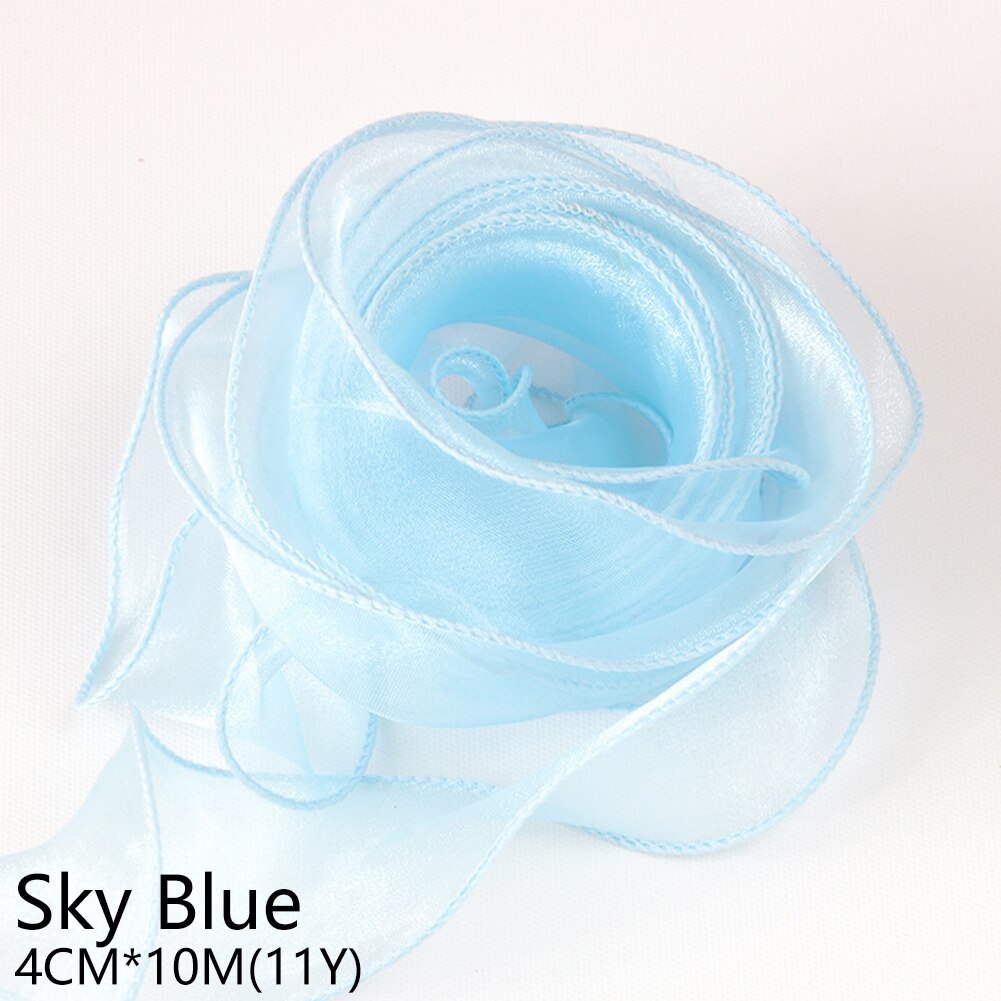 11Yard/Roll 30Mm 40Mm Wave Zijde Organza Lint Boog... – Grandado, image size:1001x1001