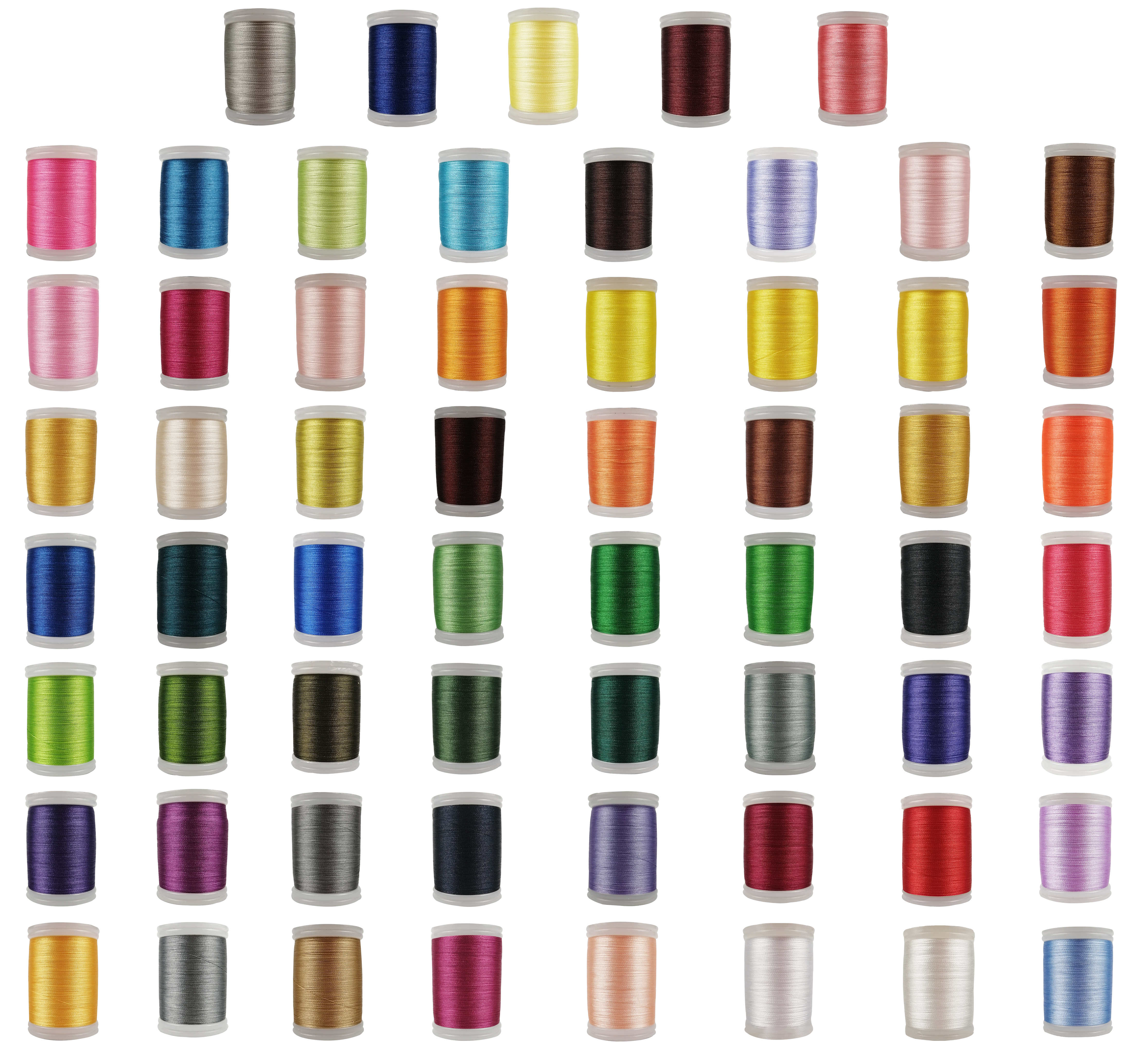 Moon Waves Embroidery Machine Thread 62 Colors Same with Brother Colors Polyester 1000 Yards 40WT 120D/2