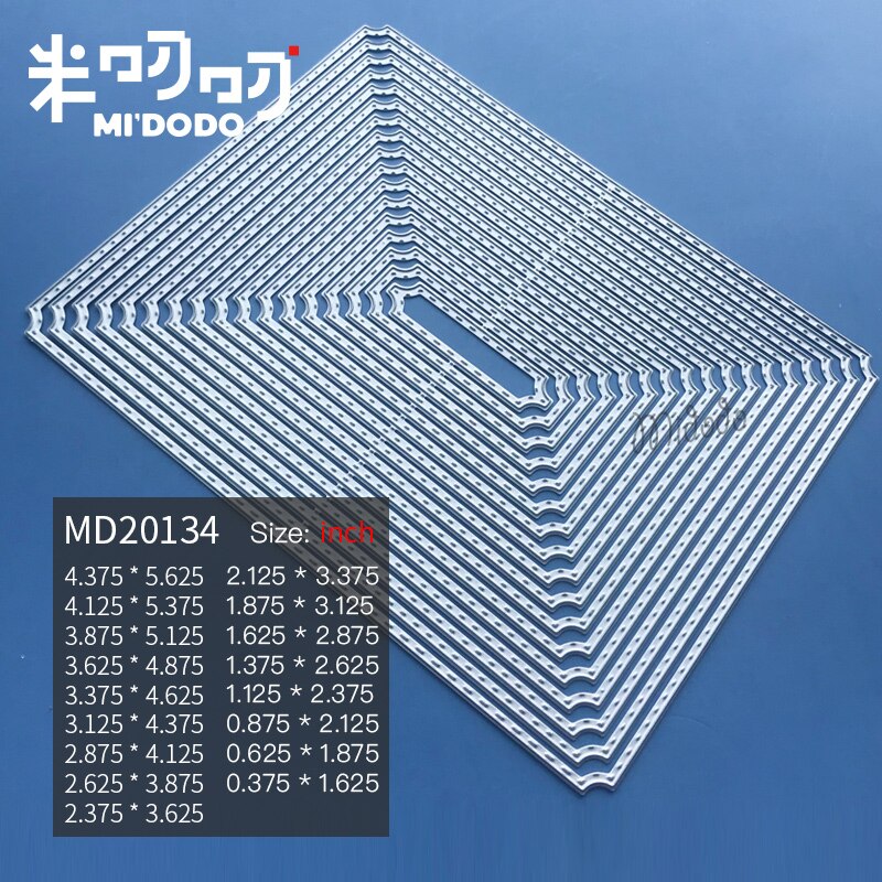 Basic Frame Cutting Dies for Scrapbooking Card Making Midodo Metal Cutting Dies: MD20134