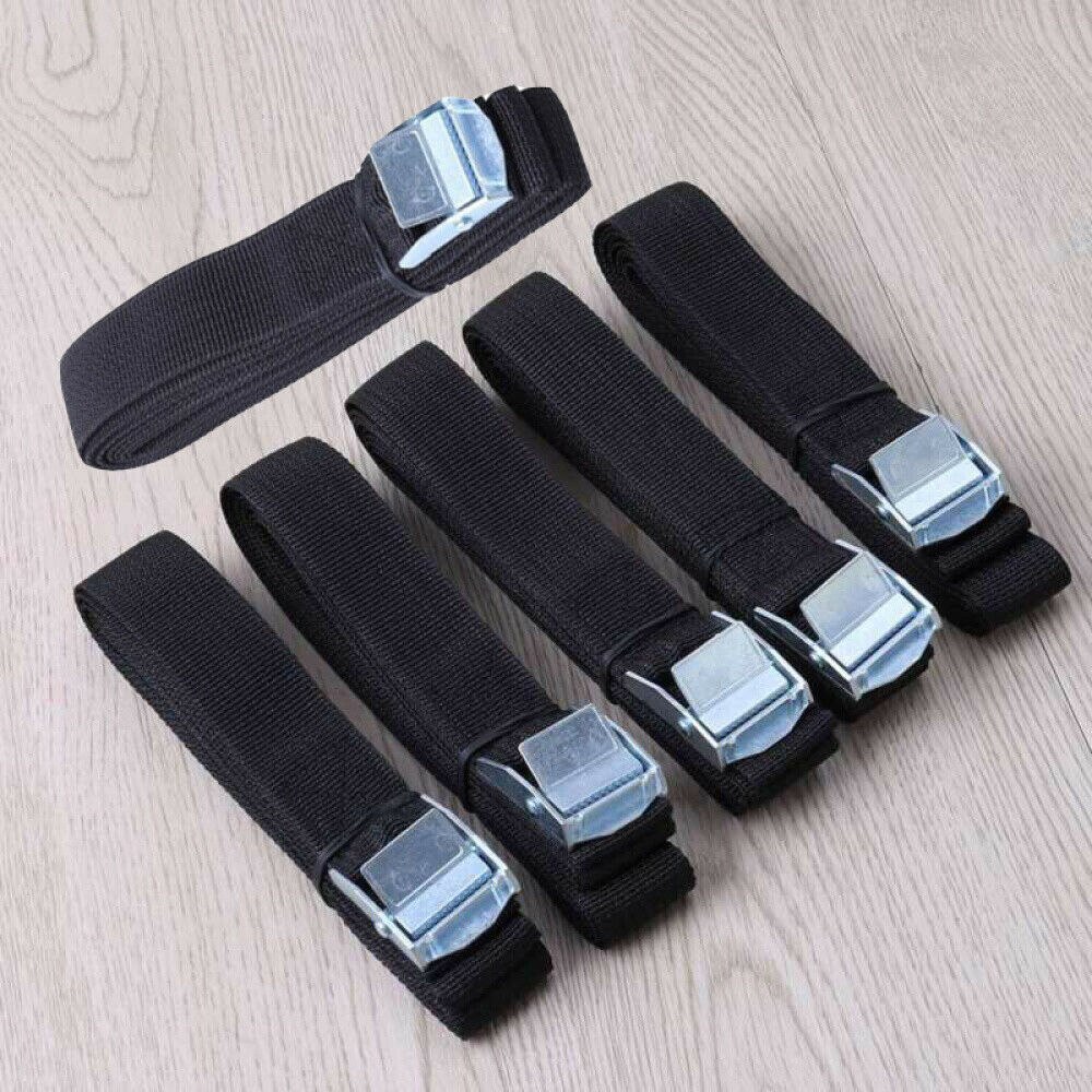 2pcs Lashing Rope Lashing Strap + Nylon Lock Buckle Used For Car Roof Rack Straps