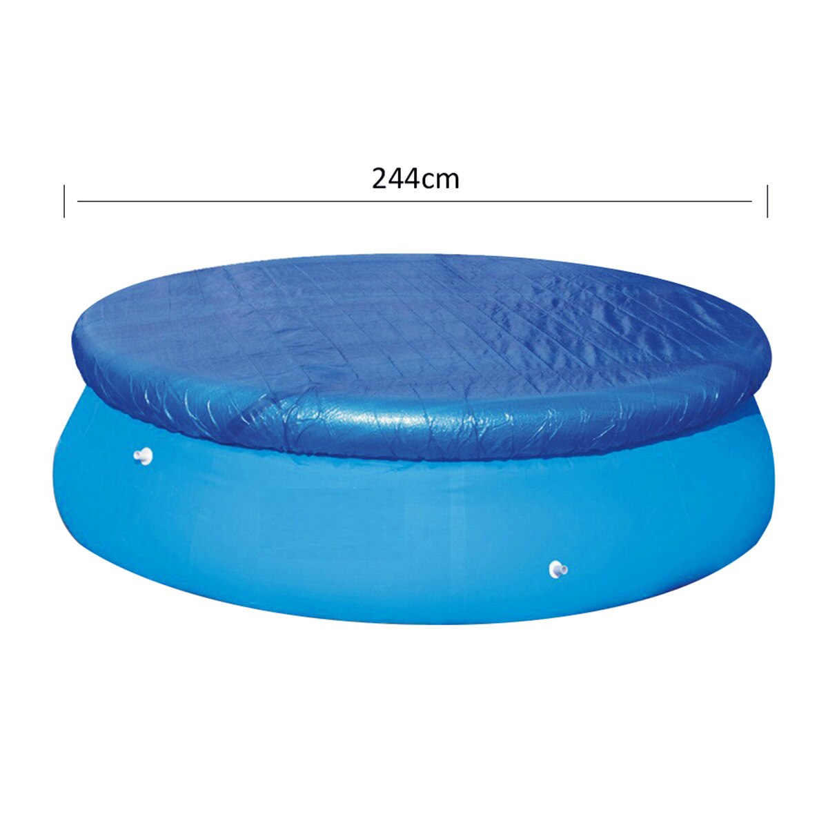 Swimming Pool Cover Solar Pool Covers Awning Cape on Pool Easy Set for Frame Pools Inflatable Swimming Fast Set Pool: Diameter 244cm