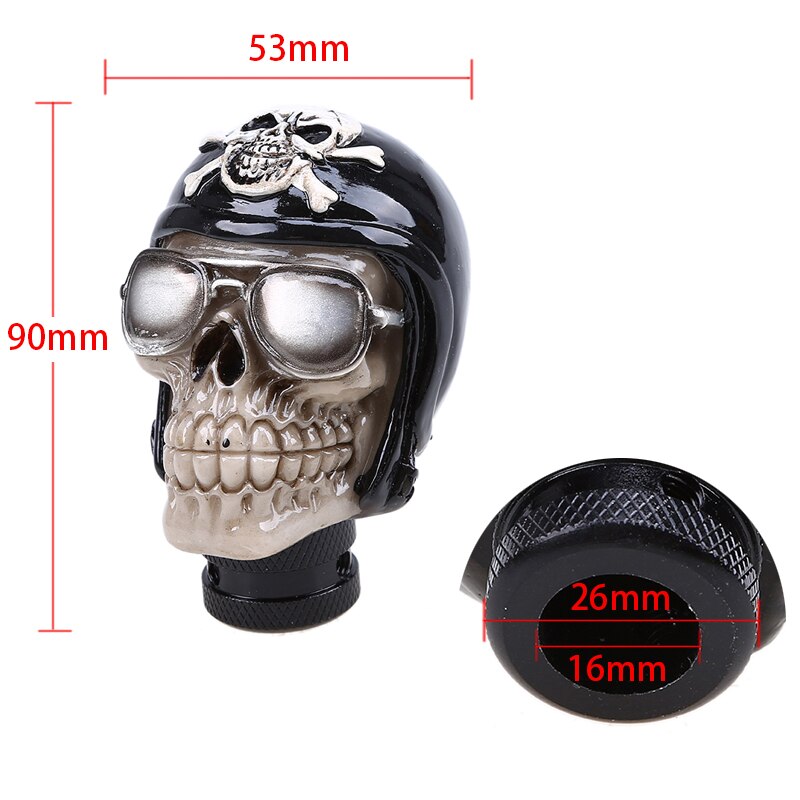 Universal Manual Gear Shift Knob Skull Pirate Pilot Series Gear Stick Shifter Replacements Car Accessories