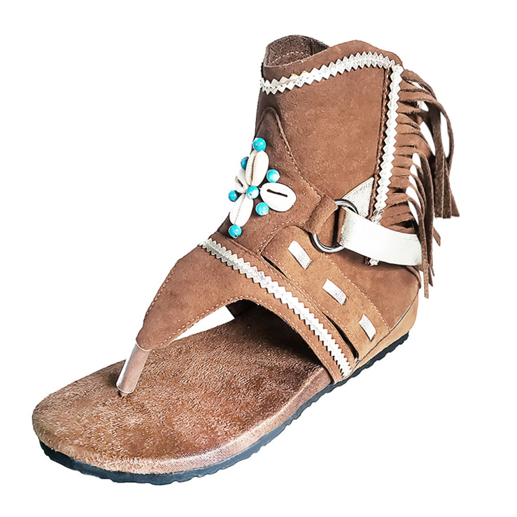 Vrouwen Sandalen Slippers Schoenen Romeinse Sandalen Vrouwen Platte Schoenen Zomer Strand Dames Lederen Schoenen Sandalen Zapatos