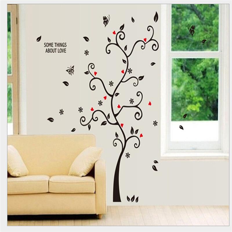 photos family tree wall stickers quotes living room decorations diy home decals removable mural art print poster (Without Frame)