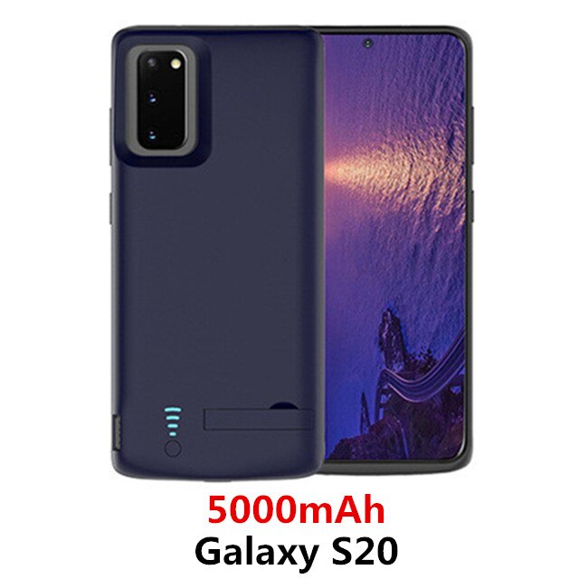 Sicherung Telefon Batterie Energie Fall Für Samsung Galaxis S20 Ultra Tragbare Energie Bank Abdeckung Für Samsung S20 Plus S20 + batterie Ladegerät: Blau Pro S20