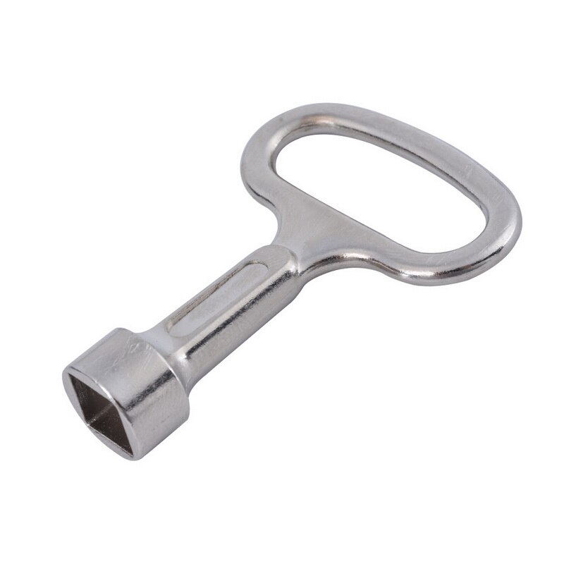 elevator door key triangle key universal key train button 1 piece metal socket wrench wrench key for 9x8mm triangle panel lock: S Tetragonal