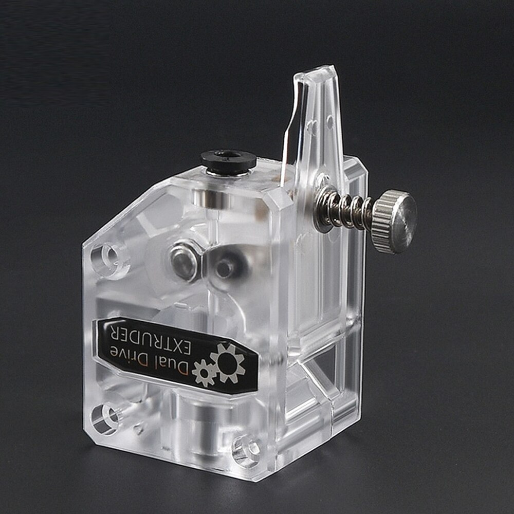 3D Printer Parts Extruder Clone Dual Drive Extruder Upgrade Bowden Extruder for 1.75mm PLA Filament for CR10 Blu-3: white