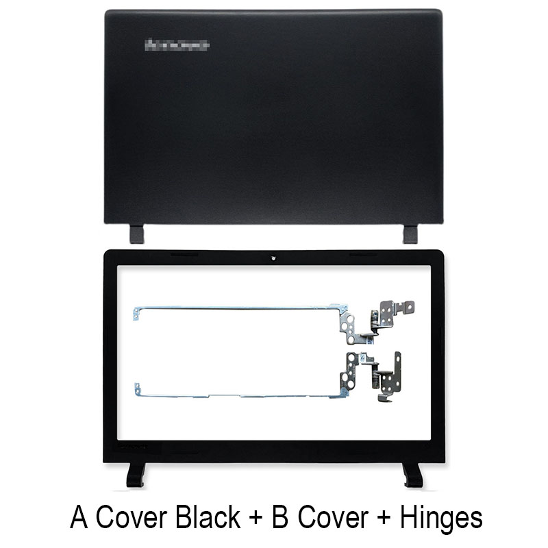 Laptop Case LCD Back Cover For Lenovo ideapad 100-15 100-15IBY B50-10 Front Bezel Hinges Palmrest Bottom Case A B C D Cover: AB Hinges