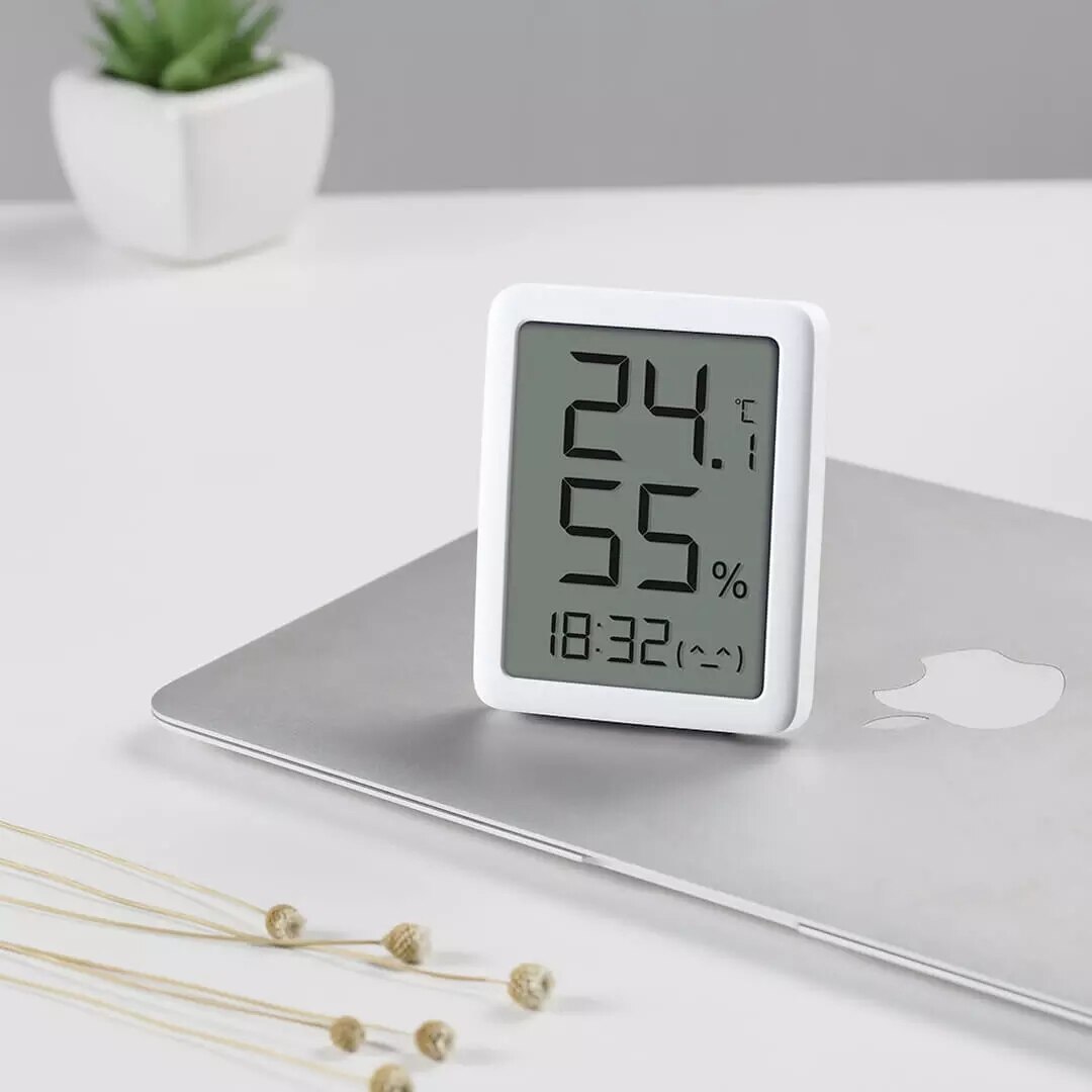 Från xiaomi youpin mmc termometerskärm lcd stor digital display termometer hygrometer temperatur fuktighetssensor