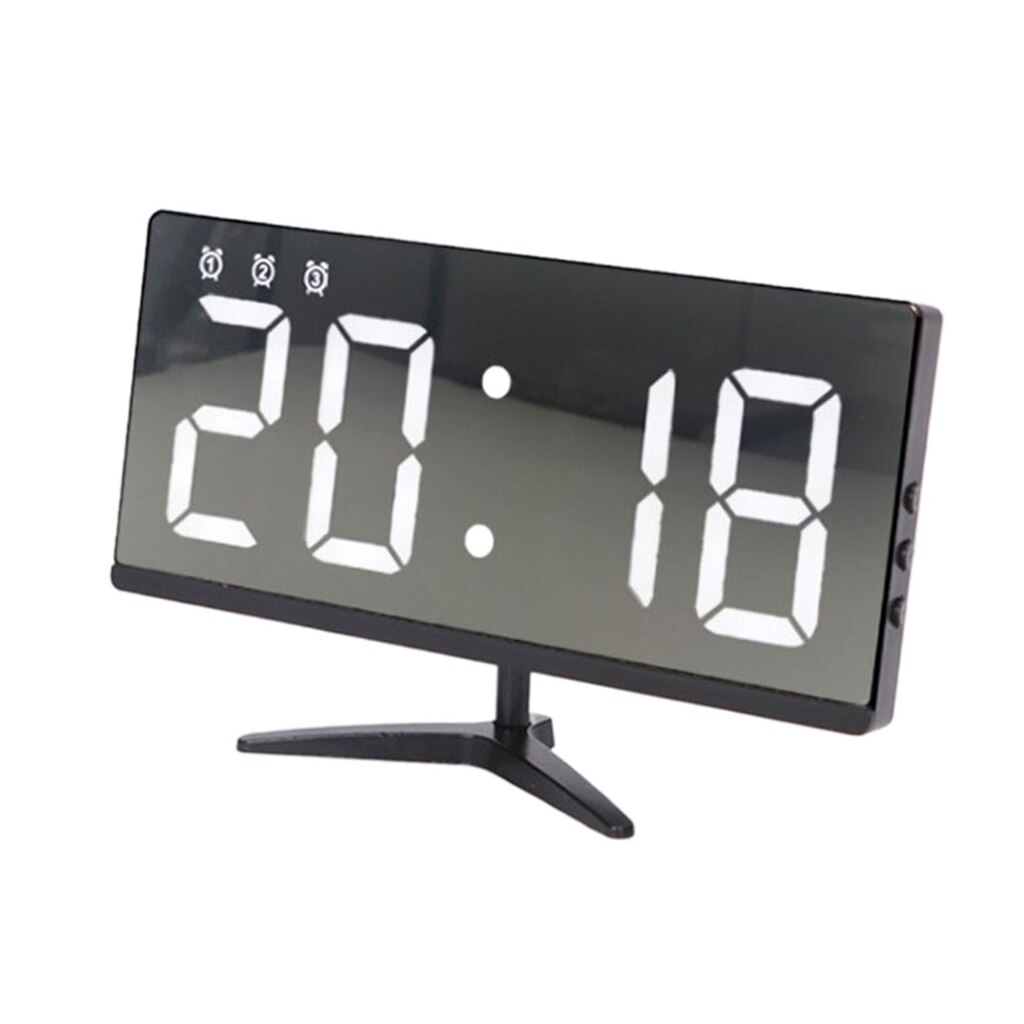 USB Electronic Clock Home Office Bedside/Tabletop Alarm Clock Large Digits