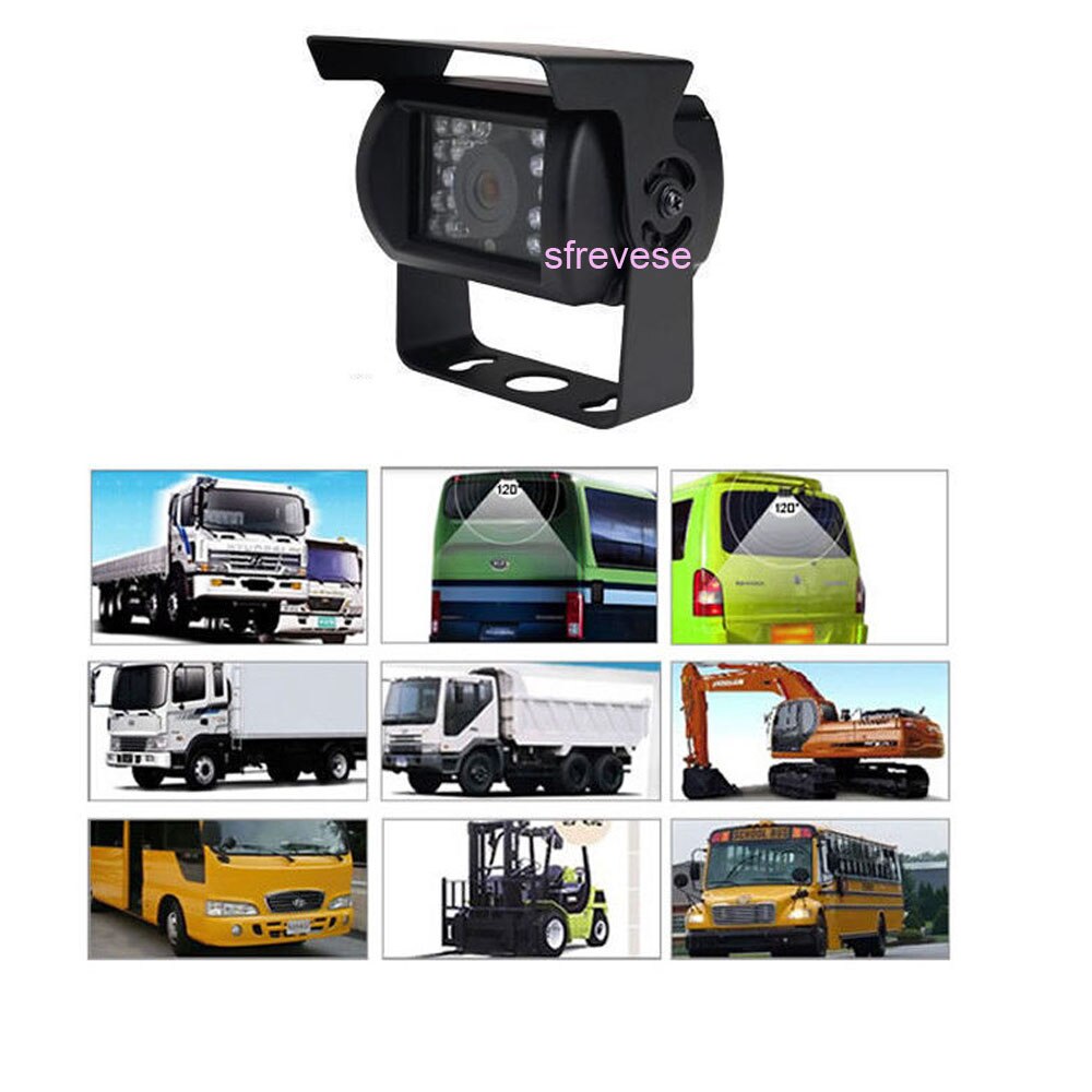 9" TFT LCD Rear View Monitor + Waterproof 4Pin 18 LED Reversing Parking Backup Camera Kit Free 20M cable for Bus Truck Motorhome