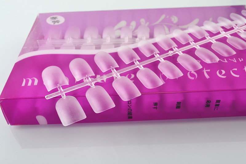 288 stk gør-det-selv 12 størrelser skønhed ovale falske negle korte fulddækkende negle ultra slim naturlig akryl uv gel nail art tip  ft051