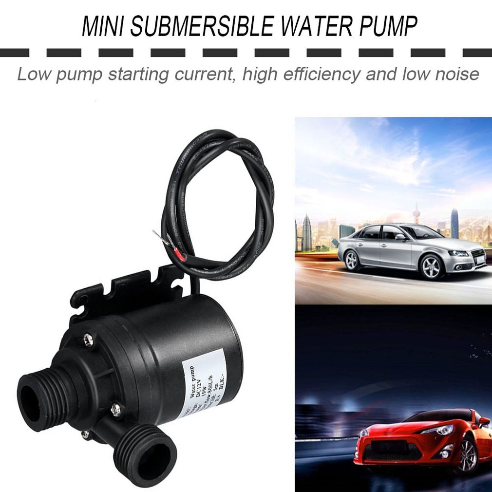 Mini Pompa Acqua DC 12V 800L/h 5m Con 5 Velocità | Brushless Per Fontane E Acquari, Silenziosa E Impermeabile Con Controllo Regolabile E Kit Accessori