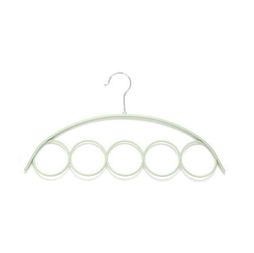 5 håls ringlåshållare förvaringsställ för garderob garderob krok halsduk wraps hängare ringband bälten halsdukar arrangör 1pc: Grön