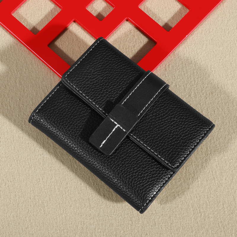 Original minimalistisk liten lommebok med stor kapasitet for kvinner: Beige