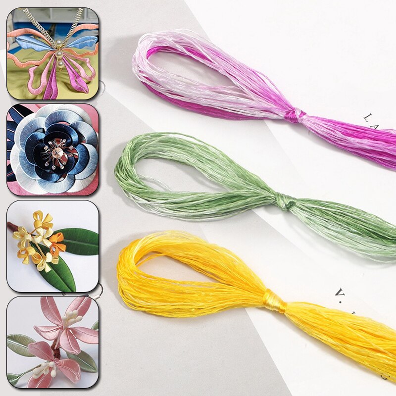 20M Polyester Embroidery Thread Gradient Cross Stitch Floss Threads Cotton Sewing Skeins Skein Kit DIY Sewing Tool Crafts