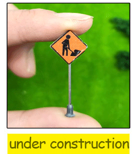 1PC HO Scale Traffic Signs Model Building Sand Table Accessories Micro Landscape Decor 1/87 Railroad Sign Игрушки: 1pc style11