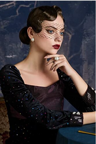 Diadema de velo Estilo Vintage para mujer, tocado para , velo de novia, velo de boda