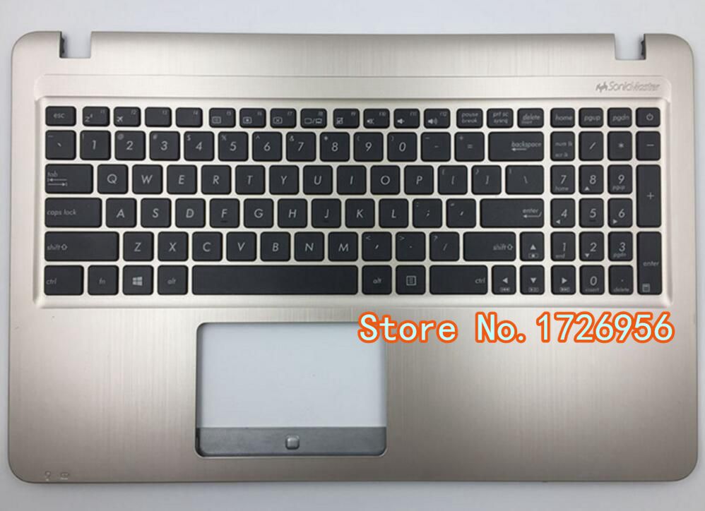 Alkuperäinen kultainen asus  x540 x540l x540la x544 x540lj x540s x540sa x540sc r540 -sarjan näppäimistölle kämmentukikehyksellä