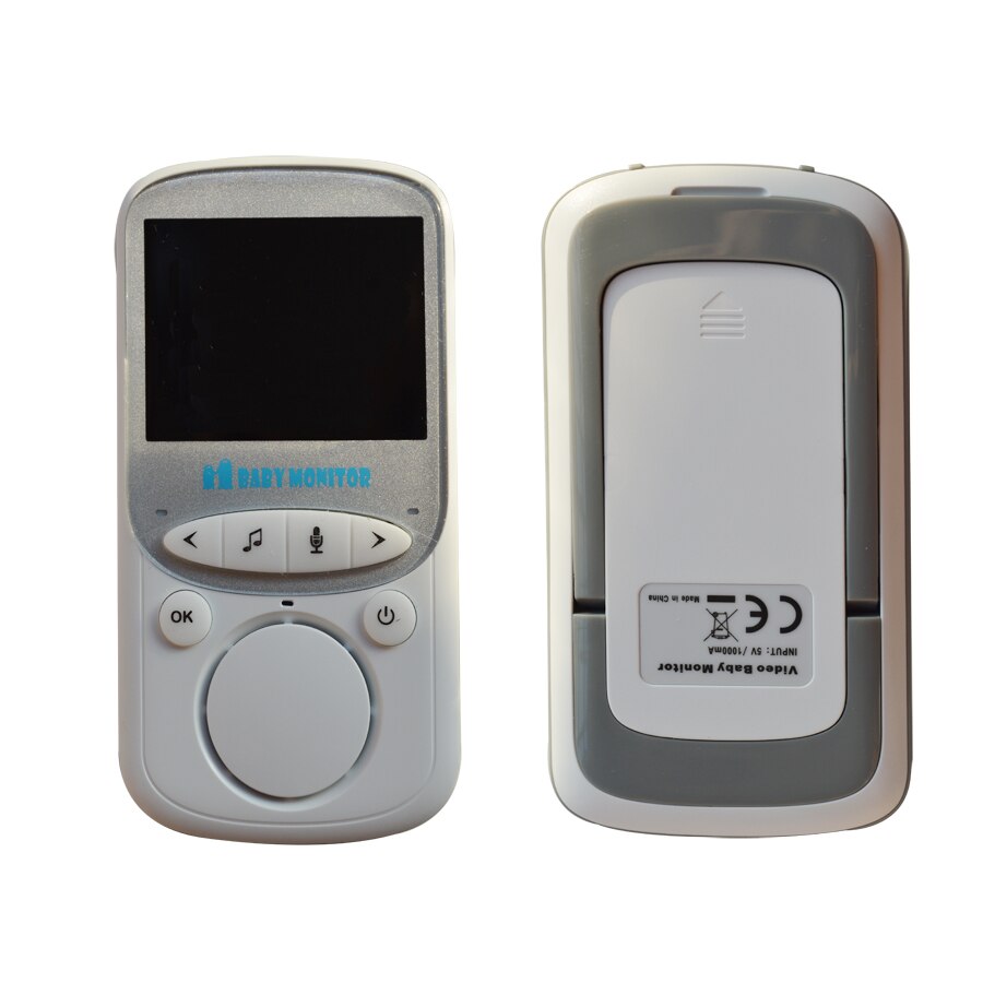 2.4 tommer trådløs lcd video babyalarm med musik intercom nattesyn temperaturovervågning walkie talkie babysitter  vb605