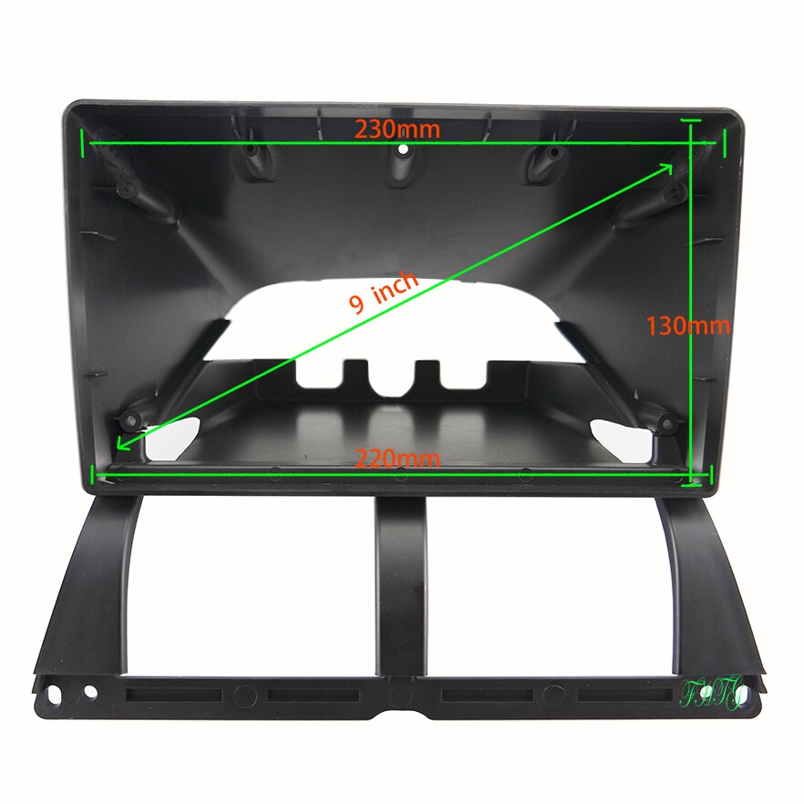 9 INCH Car Audio Frame GPS Navigation Fascia Panel Car dvd Plastic Frame Fascia is suitable for SAIPA TIBA +