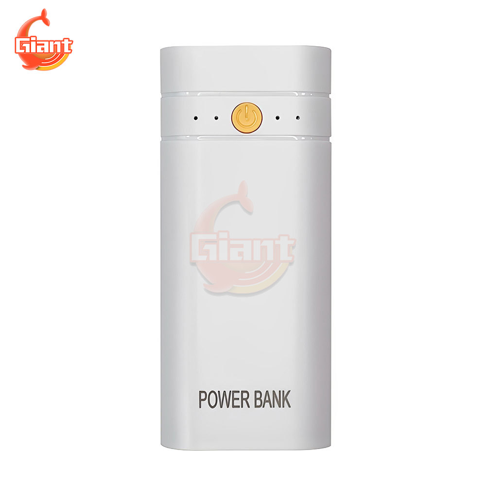 2X18650 Batterij Oplader Case USB Power Bank Case Kit DIY Snel Opladen Power Bank Shell Case Box Draagbare Lading opbergdoos: Goud