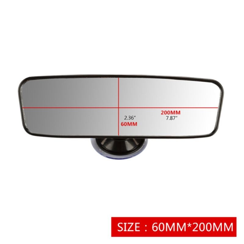 Universal Interior Rear View Mirror Suction Rearview for Car 360 Rotation-free PVC Suction Cup Auxiliary Auto Part Accessories