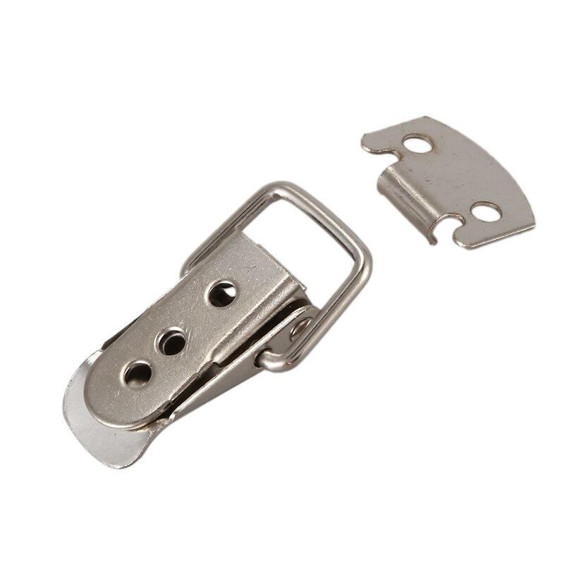 Silver Tone Metal Toggle Draw Latch Straight Loop Catch 1.6"