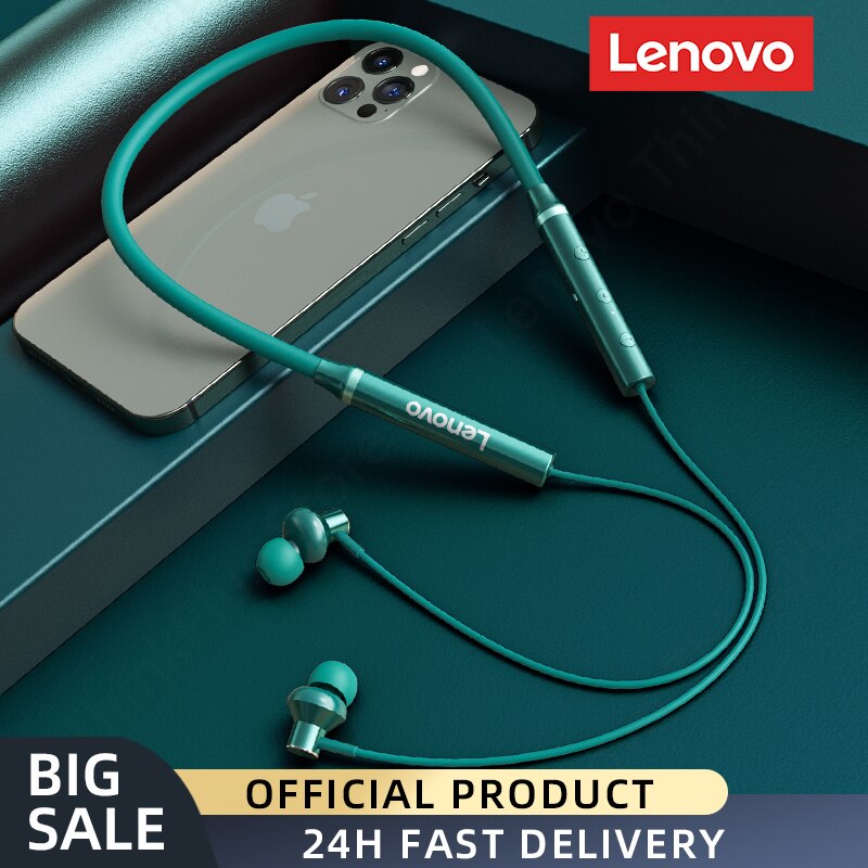 Auricolari Bluetooth originali Lenovo lui05X auricolari senza fili cuffie magnetiche con archetto da collo cuffie sportivo impermeabili con microfono