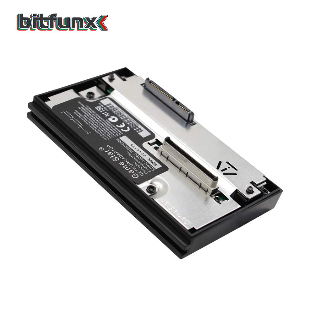 BitFunx GameStar SATA-Adapter, kompatibel mit 2,5 oder 3,5 Zoll HDD-Festplatte für Playstation 2 PS2-Spielekonsole