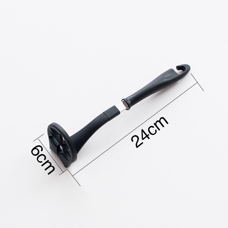 Silicone et acier inoxydable-sans danger pour les casseroles et casseroles-pinces de service, cuillère, outils de spatule, serveur de pâtes, louche, passoire, fouet: WHITE