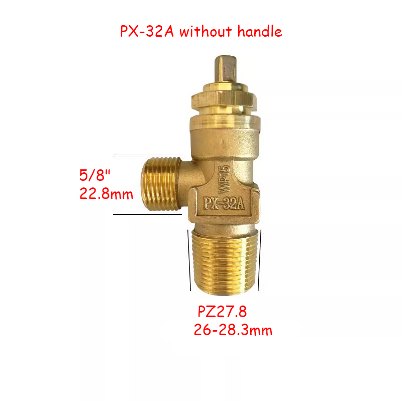 4L 40L Oxygen Valve QF-2 PZ19.2 PZ27.8 QF-2C PX-32A Argon Gas Cylinders Nozzle Steel Cylinder Head Cut-off Valve: grey
