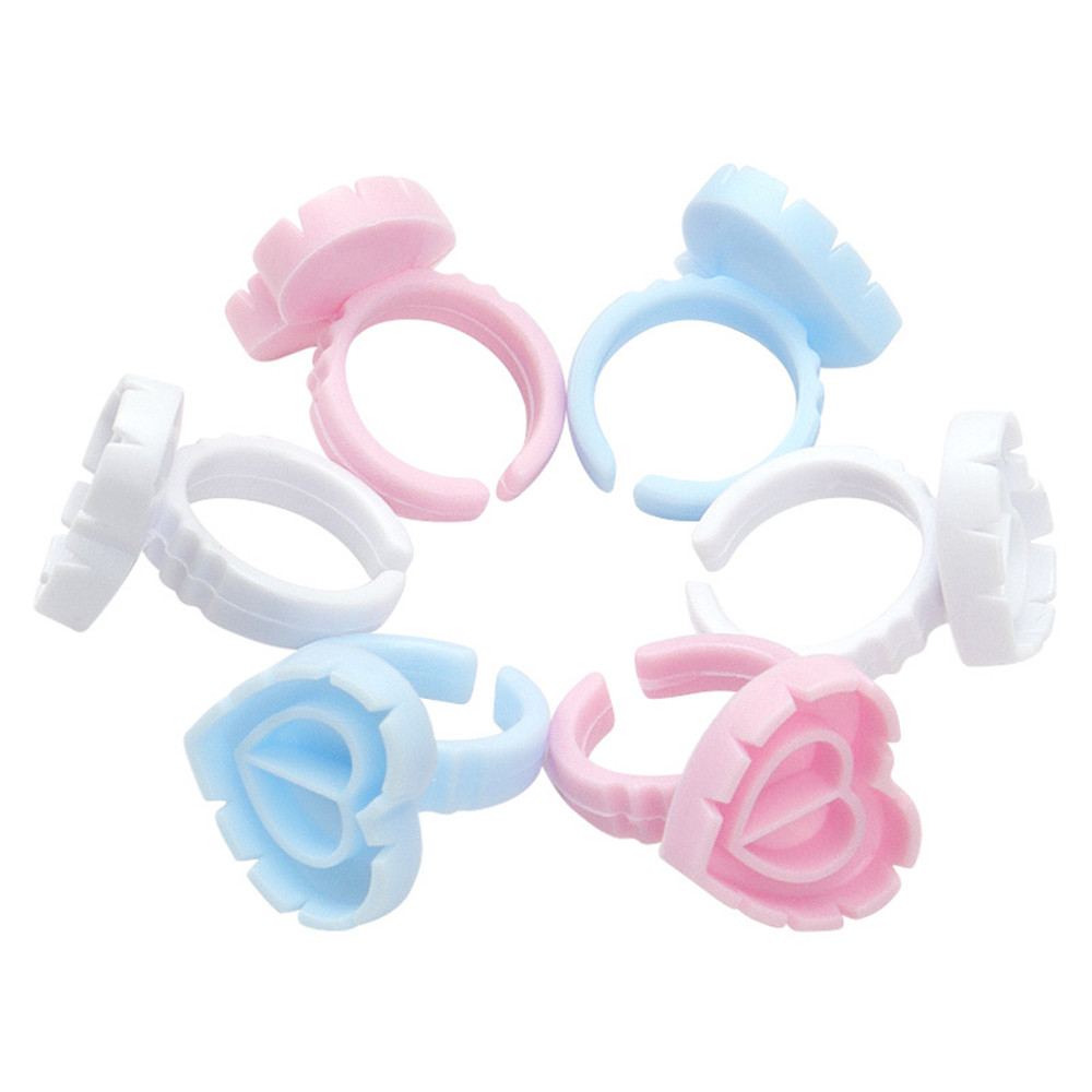 Wimpern Kleber Halfter Einweg Kleber Ringe Halfter Tinte Ring Tassen Tätowierung Individuelle Falsche Wimpern Verlängerung Kleber Pigment Halfter