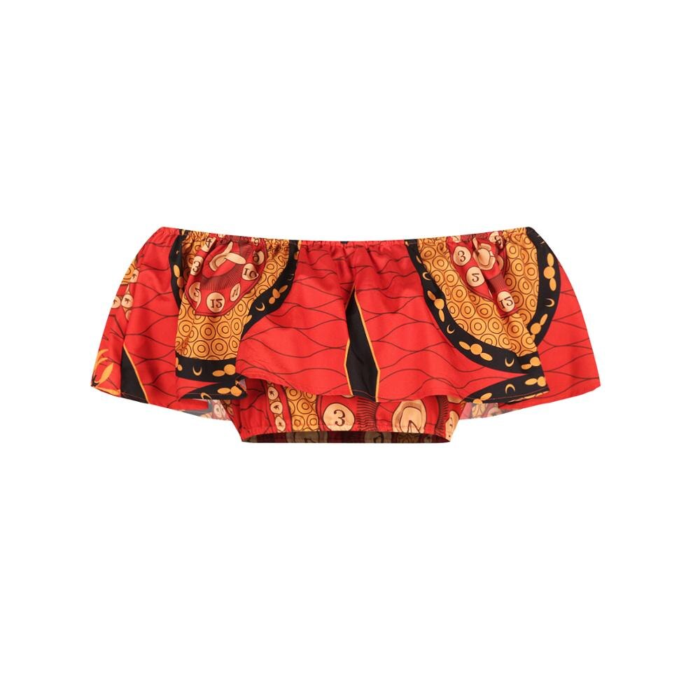 Ensemble de 2 pièces pour femmes, jupe imprimée africaine, haut + jupe, Dashiki, robe de soirée plissée, robe africaine traditionnelle: FSCB005 / L