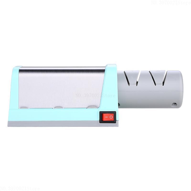 Professionele Elektrische Keuken Messenslijper Slijpsteen Met 3 Fasen Diamant Wolfraam Staal Keramische EU Plug