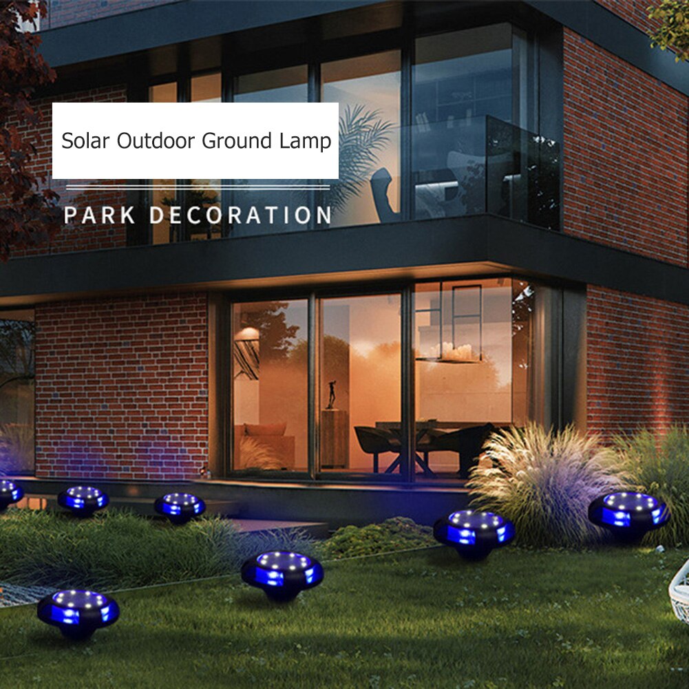 Solar Bollard Light Led Solar Stick Lights 4pcs Intelligent Control Solar Ground Lamp Lawn Yard Walkways Outdoor Light