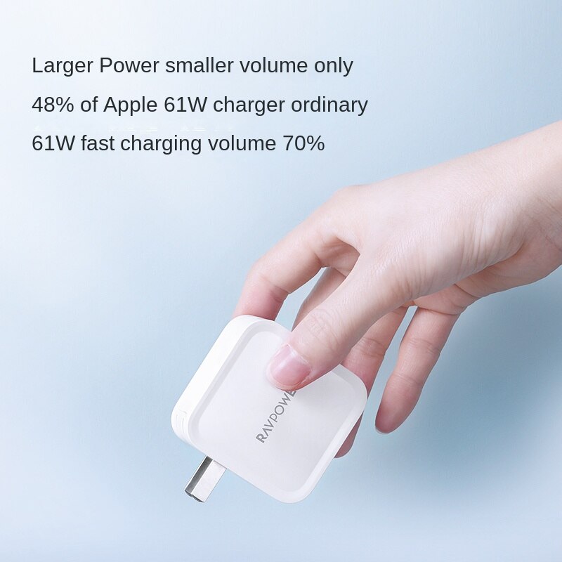 RAVPower PD pioneer 65W GaN Tech USB C wall charger fast portable Huawei Xiaomi iPhone charger fast charger laptop PD charger