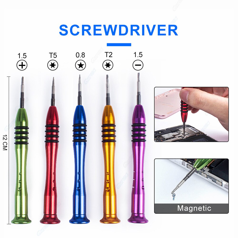 18Pcs Professionele Mobiele Opening Reparatie Gereedschap Kit Voor Ipad Tablet Telefoon Pc Demontage Gereedschap Kit Met Schroevendraaier Opbergtas