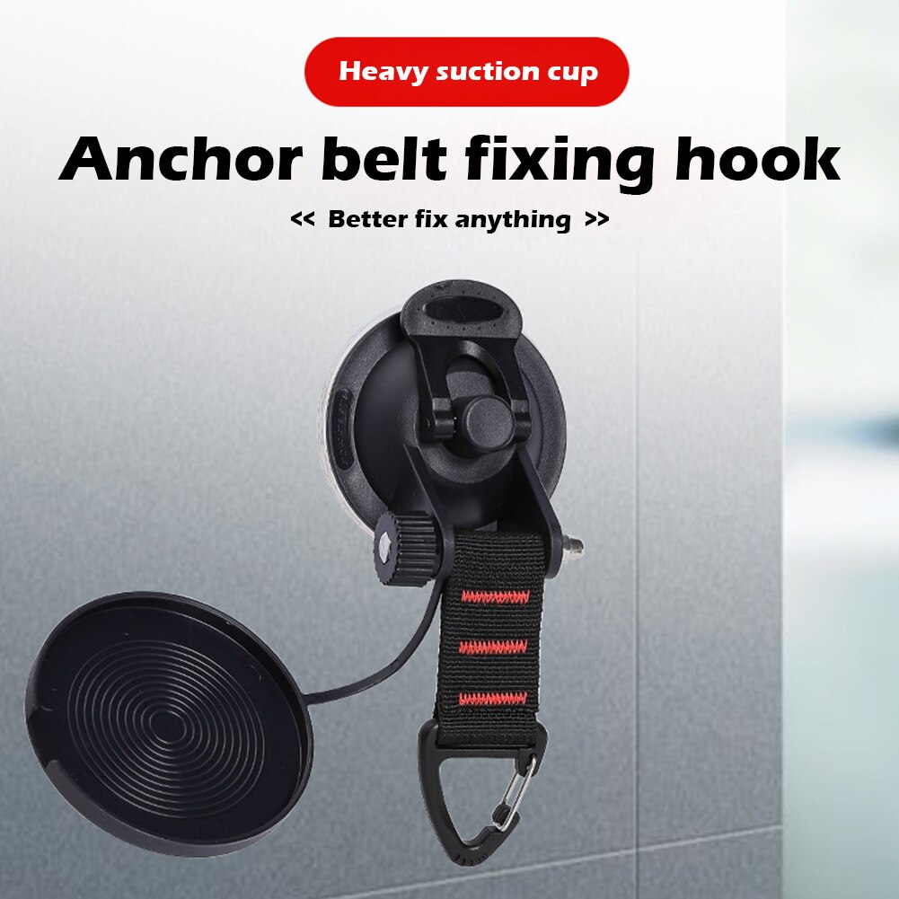 Car Organizer Rear Racks Car Accessory Car Suction Cup Anchor with Triangle Securing Hook Tie Down for Camping Tarp