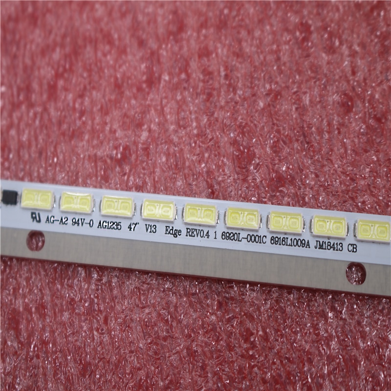 Original part 66LEDs 587mm LED backlight strip 47&quot;V13 Edge 6920L-0001C 6916L1003A 69161009B for 6922L-0052A 6922L-0052