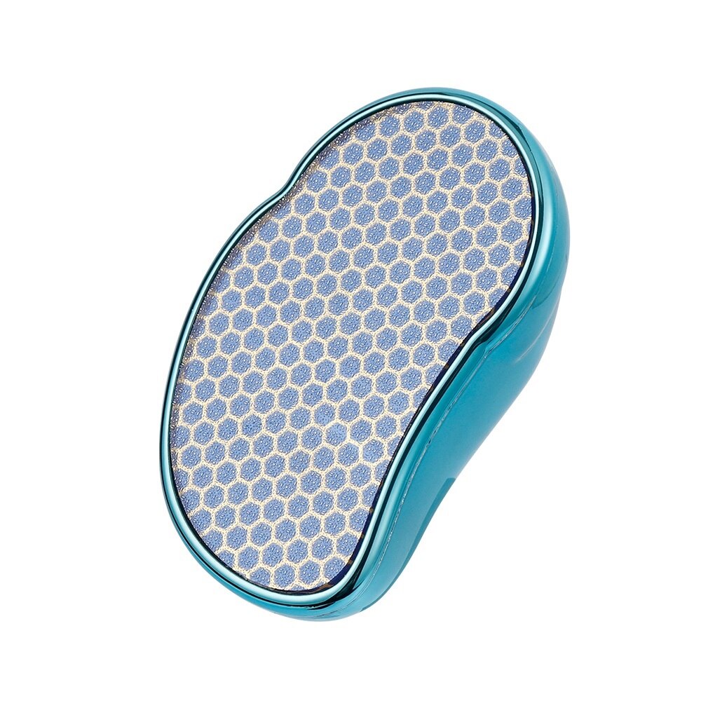 Nano glas fodrist fodgitter enhed hæl fil polering død hud callus remover hud glattere fodpleje pedicure værktøjer: Blå