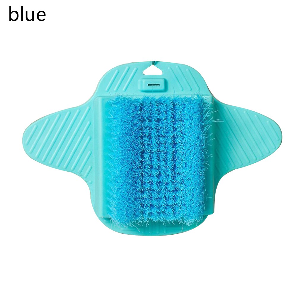 Adut Foot Scrubber With Suction Cup Rubber Massage Brush Cleaner Exfoliating Feet Spa Shower Remove Dead Skin Cleaning Brushes: blue