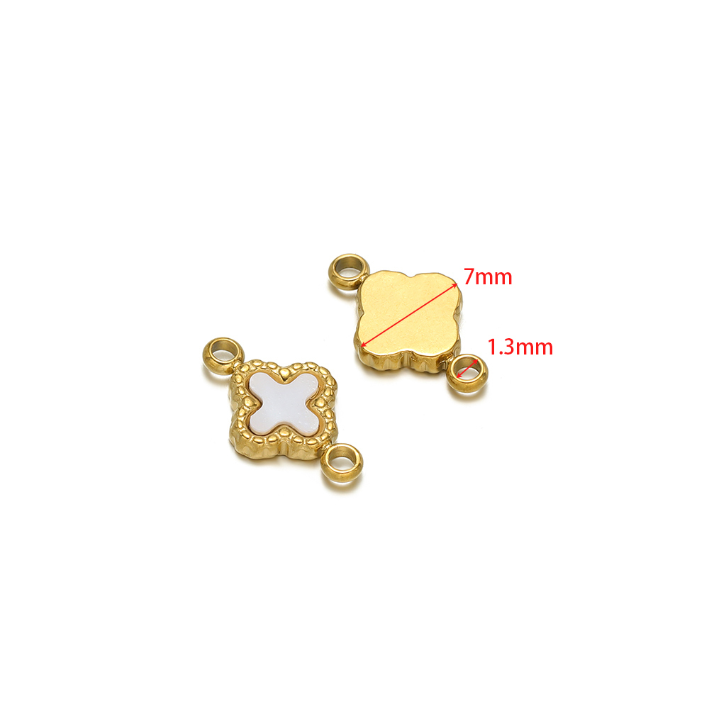5 Stück Edelstahl Herz Glas Kristall Reize Gold Farbe Quadratische Anhänger für DIY Halskette Schmuckherstellung Armbänder Erkenntnisse: Braun