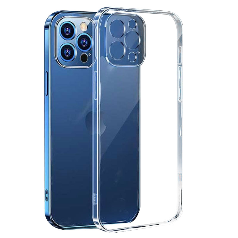 Nouvelle Coque transparente pour iPhone 12 11 13 14 15 Pro max 15 Plus, étui souple en TPU, housse de Protection pour iPhone 12 13 mini