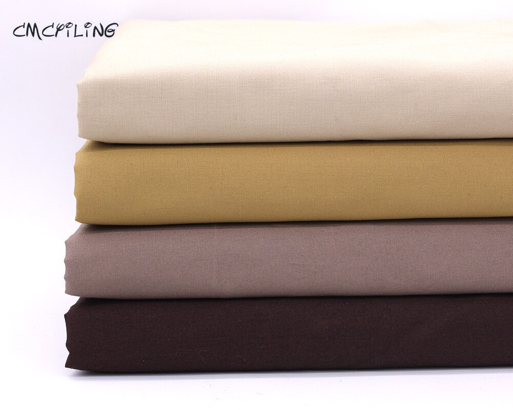 CMCYILING-tela de algodón de piel de Diy para muñecas, tejido de color carne marrón para Patchwork, costura textil para el hogar